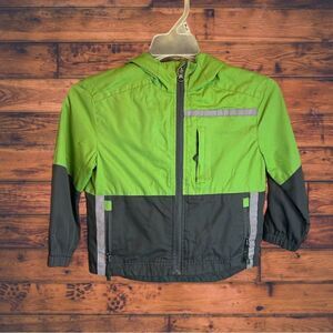 5 for $25🔥Size 12 Boys‎ Lime Green & Grey Windbreaker Jacket